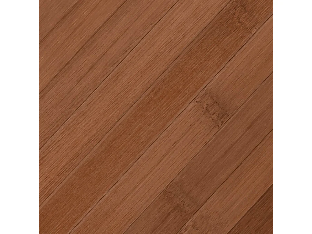 Tapis rectangulaire marron 60x400 cm bambou