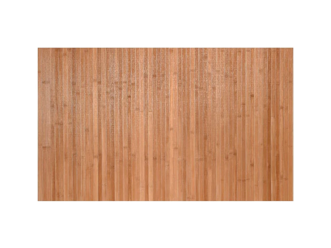 Alfombra rectangular bambú color natural 60x100 cm
