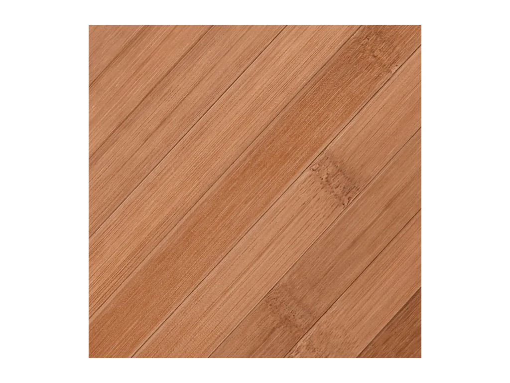 Alfombra rectangular bambú color natural 60x100 cm