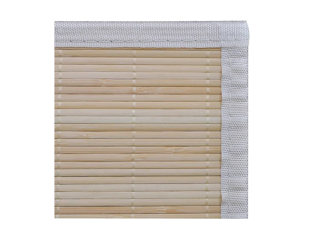 Tapis rectangulaires bambou naturel 4 pièces 120x180 cm