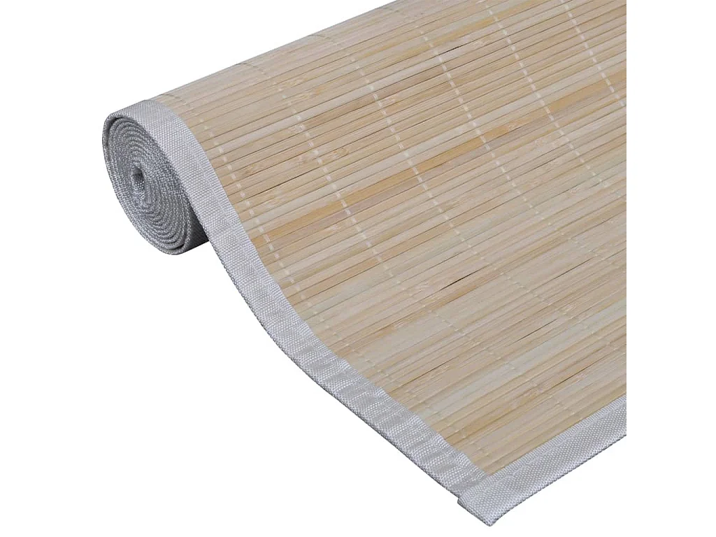 Tapis rectangulaires bambou naturel 4 pièces 120x180 cm