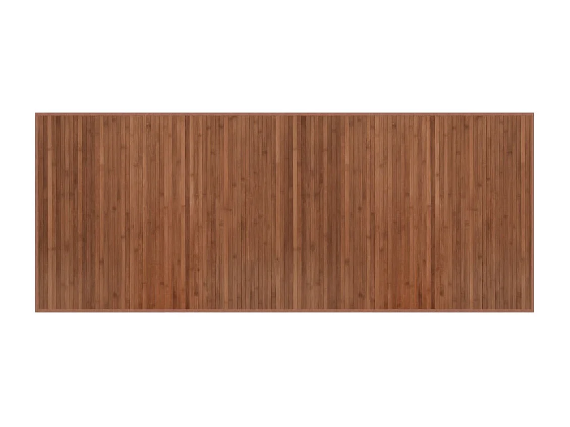 Tapete retangular 80x200 cm bambu castanho