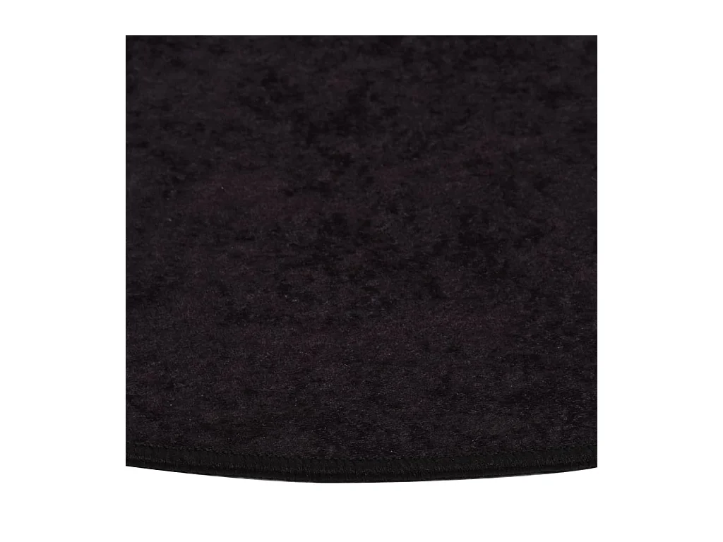 Tapis lavable anthracite ø 200 cm antidérapant