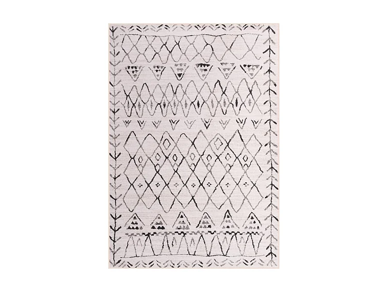 Tapis imprimé multicolore 160x230 cm tissu