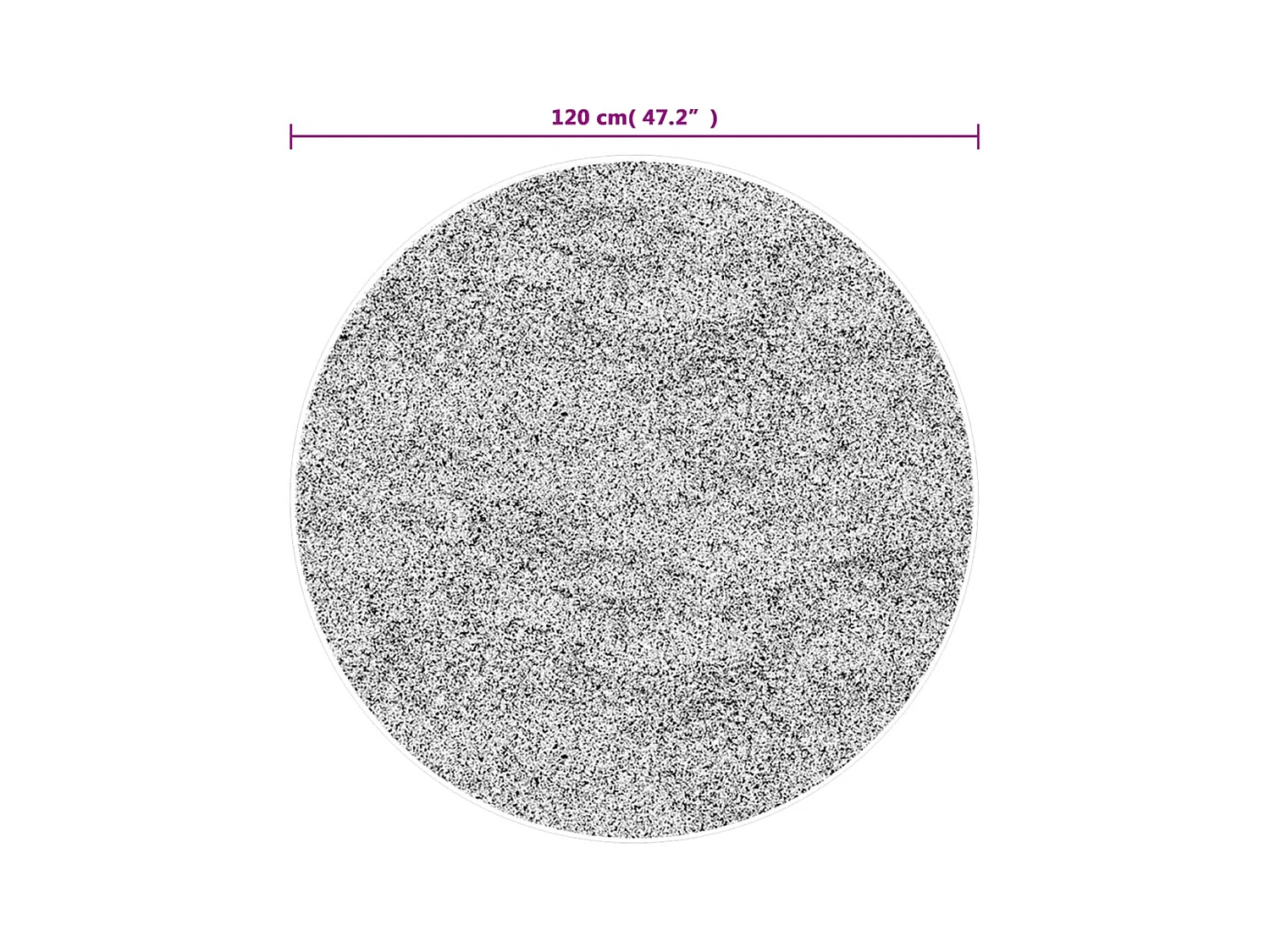 Tapis lavable multicolore ø 120 cm antidérapant