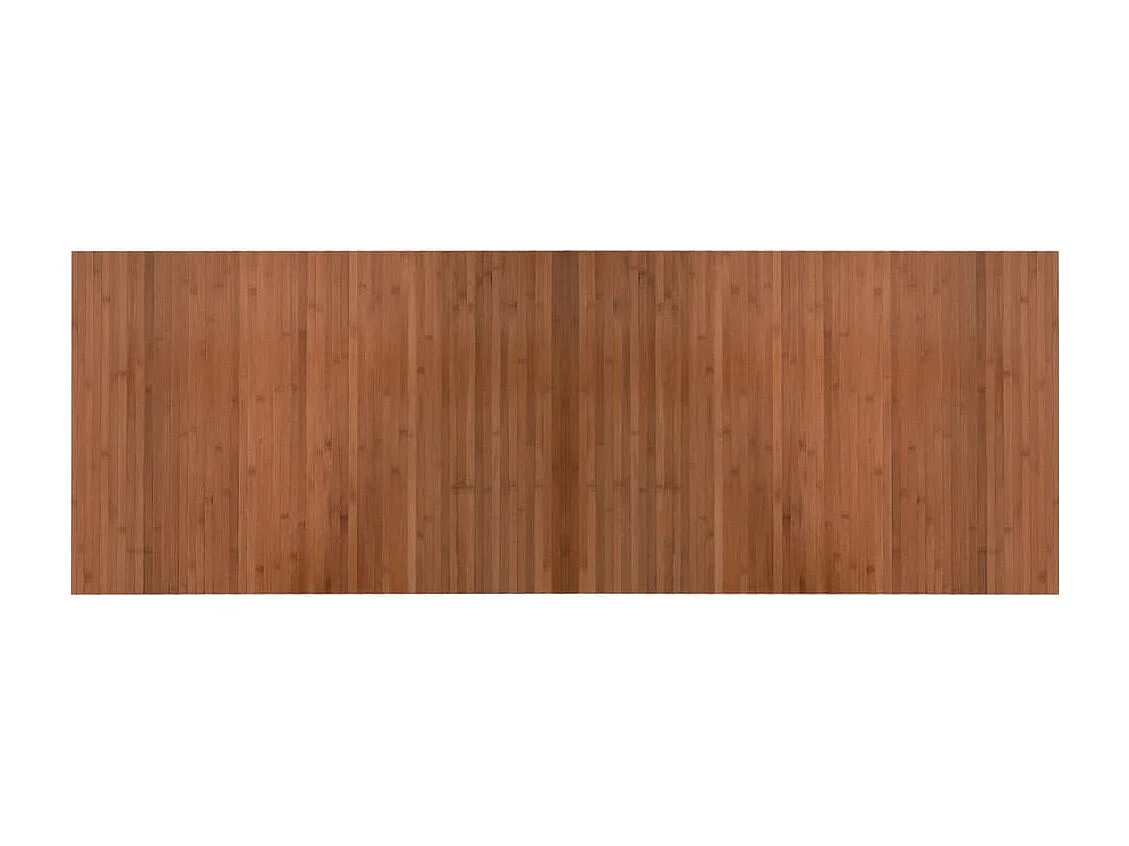 Tapis rectangulaire marron 70x200 cm bambou