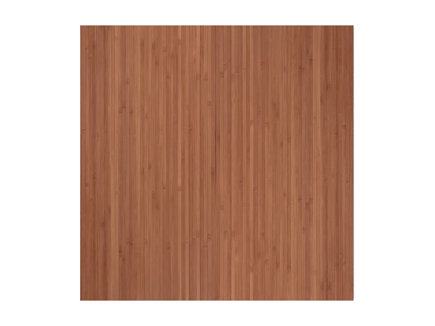 Tapis rectangulaire marron 100x100 cm bambou