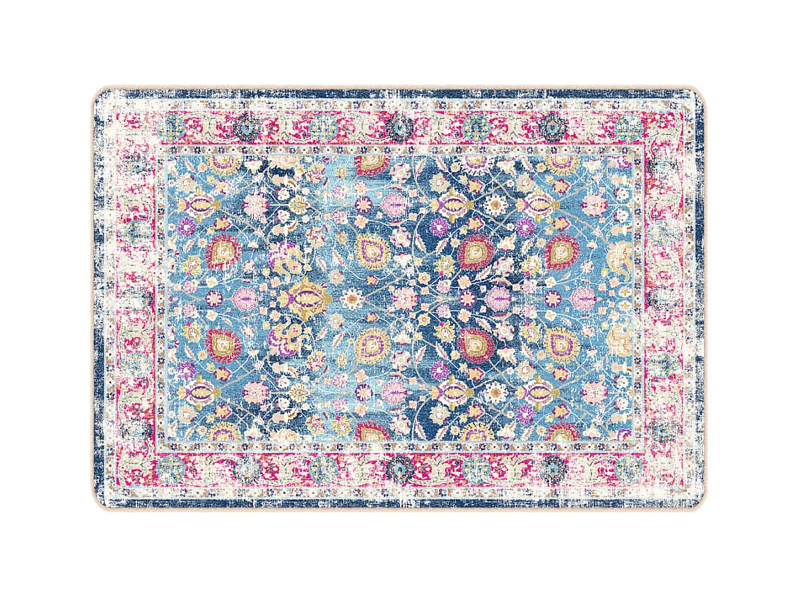 Tapete lavável antiderrapante 120x180 cm multicor