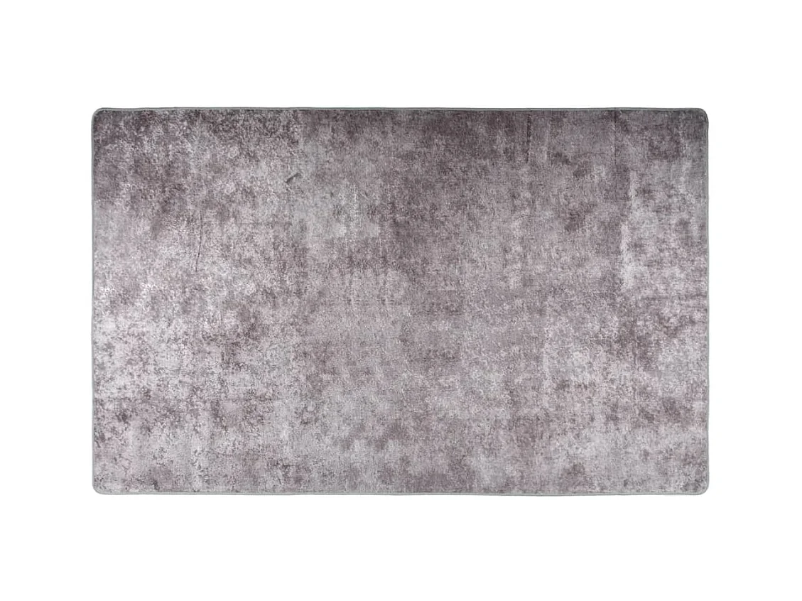 Tapis lavable antidérapant 160x230 cm gris