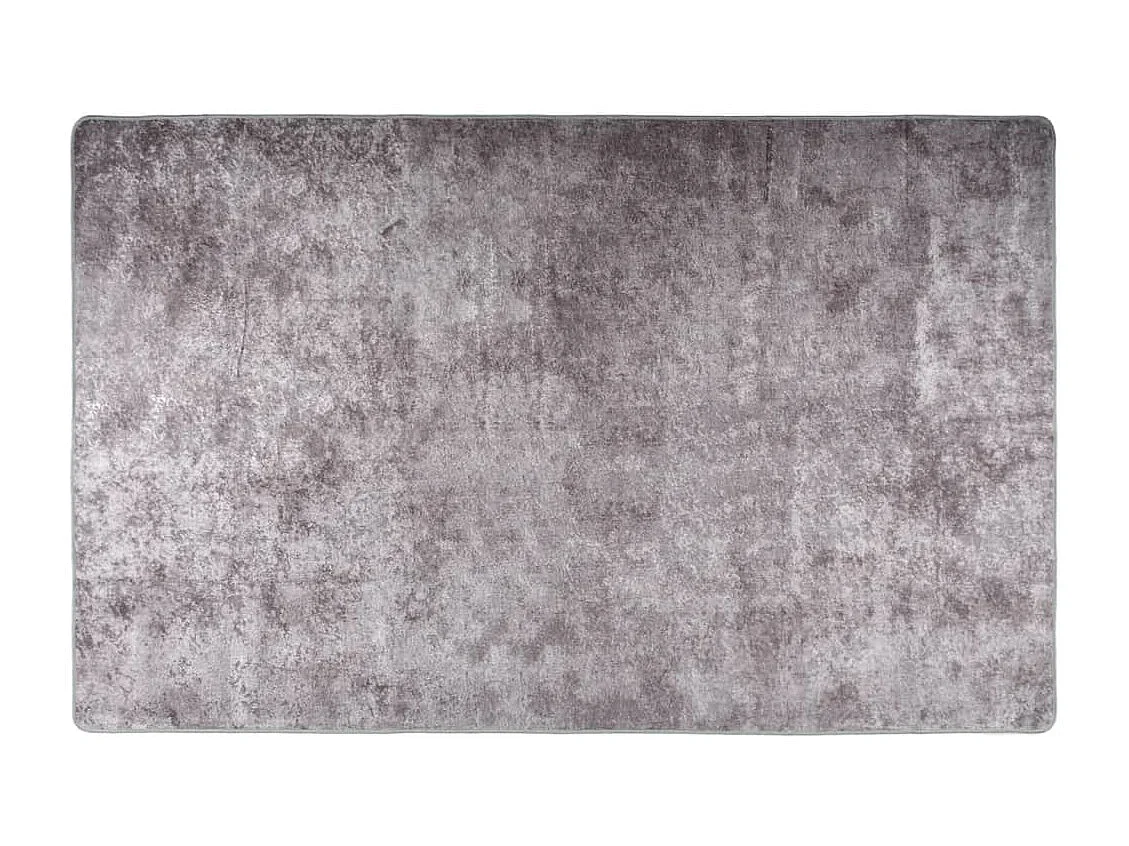 Tapis lavable antidérapant 160x230 cm gris