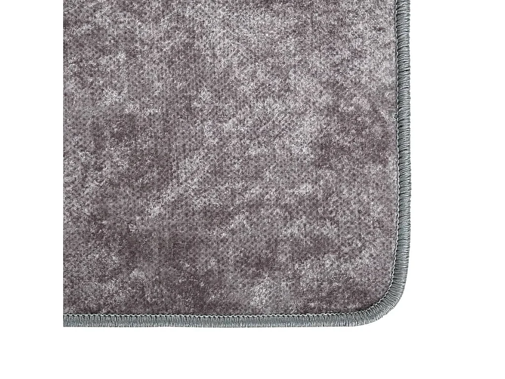 Tapis lavable antidérapant 160x230 cm gris