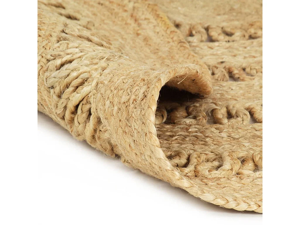 Tapis fait à la main jute tressée 120 cm