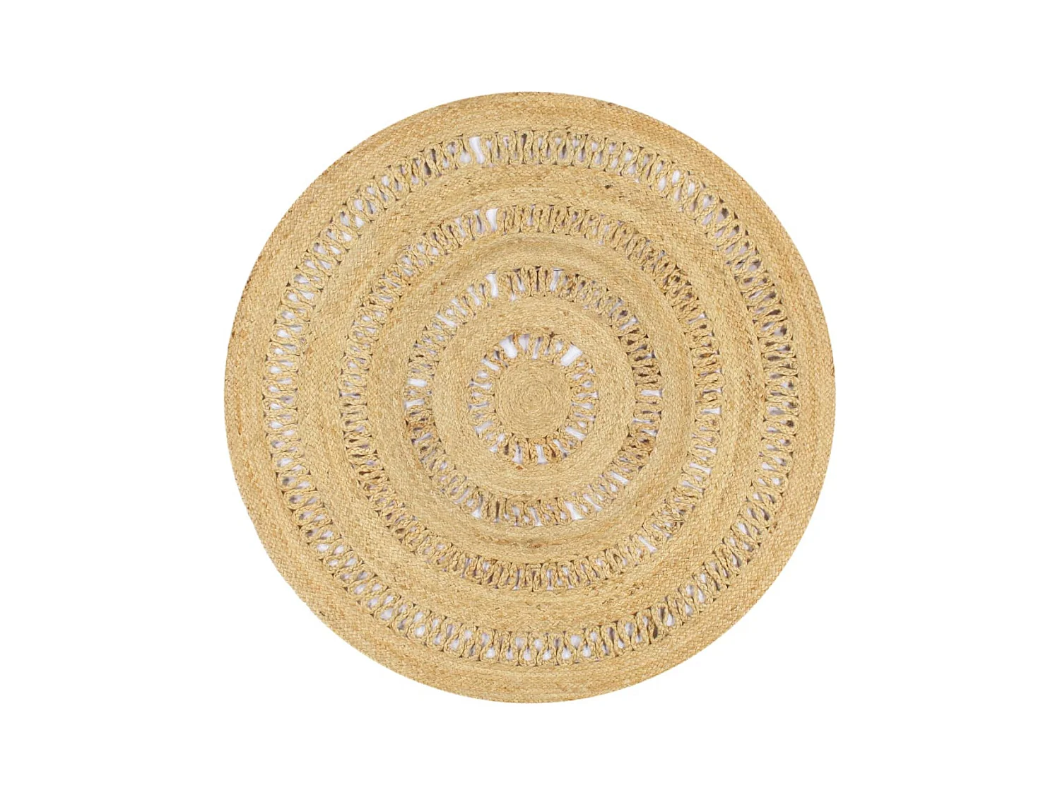 Tapis fait à la main jute tressée 120 cm