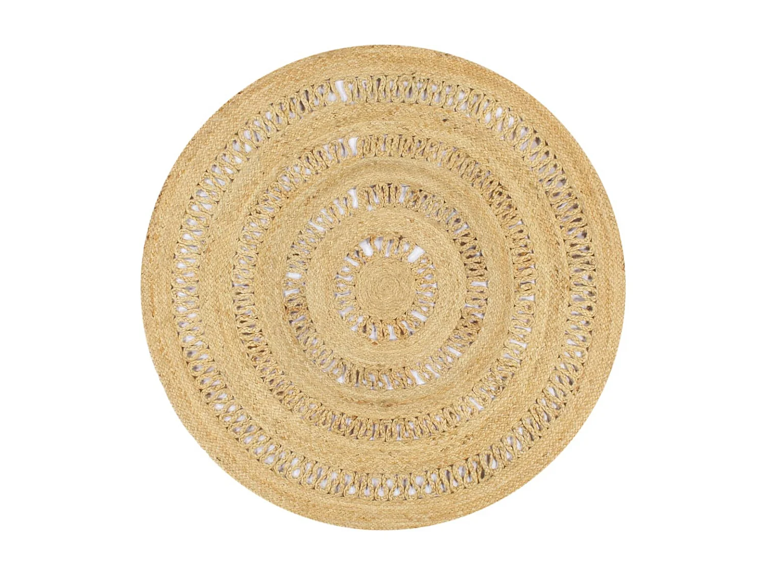 Tapis fait à la main jute tressée 120 cm