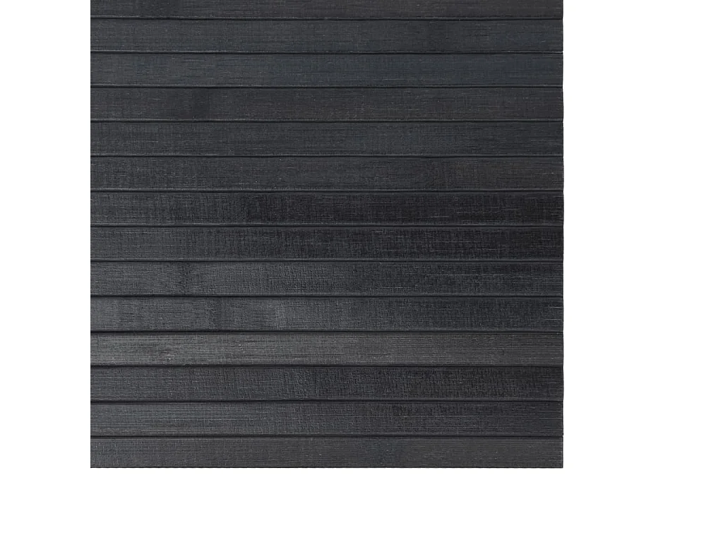 Alfombra rectangular bambú gris 60x400 cm