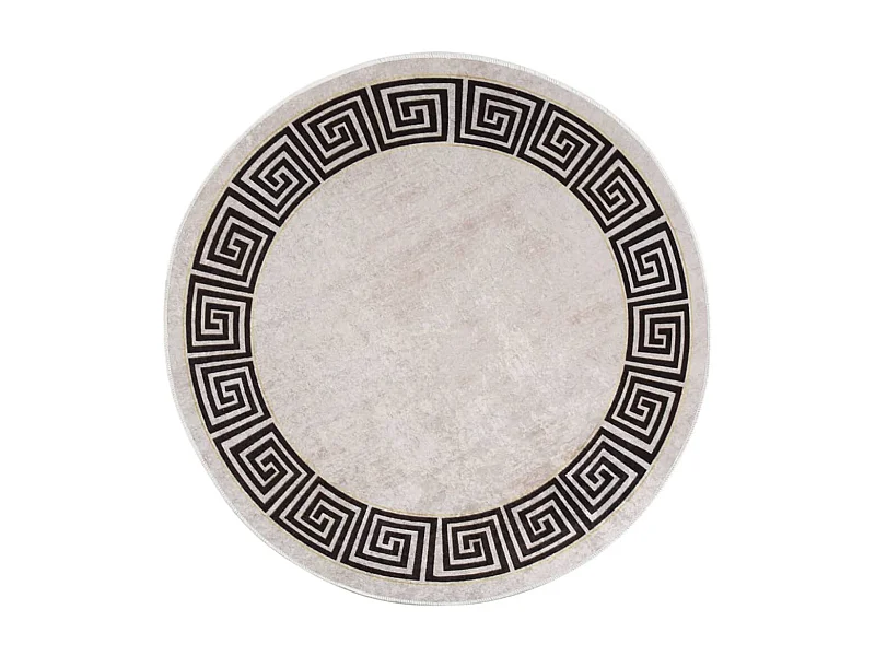 Alfombra lavable antideslizante beige claro f120 cm