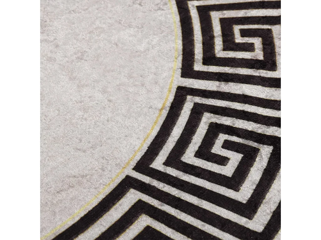 Alfombra lavable antideslizante beige claro f120 cm