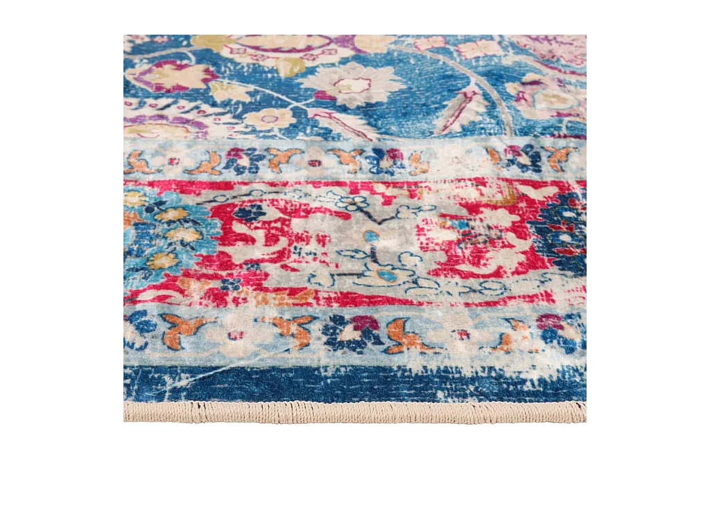 Tapis lavable multicolore 80x150 cm antidérapant