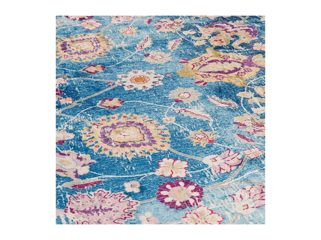 Tapis lavable multicolore 80x150 cm antidérapant