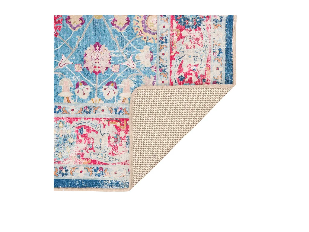 Alfombra lavable antideslizante multicolor 80x150 cm