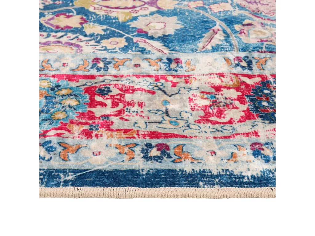 Tapete lavável antiderrapante 80x150 cm multicor