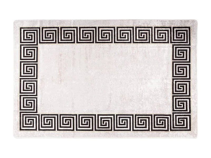 Alfombra lavable antideslizante beige claro 80x150 cm