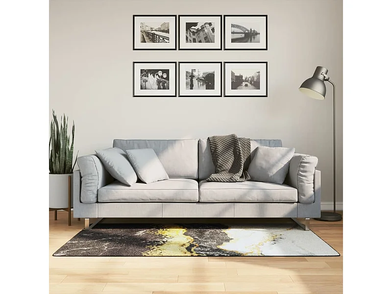 Tapis lavable multicolore 80x150 cm antidérapant