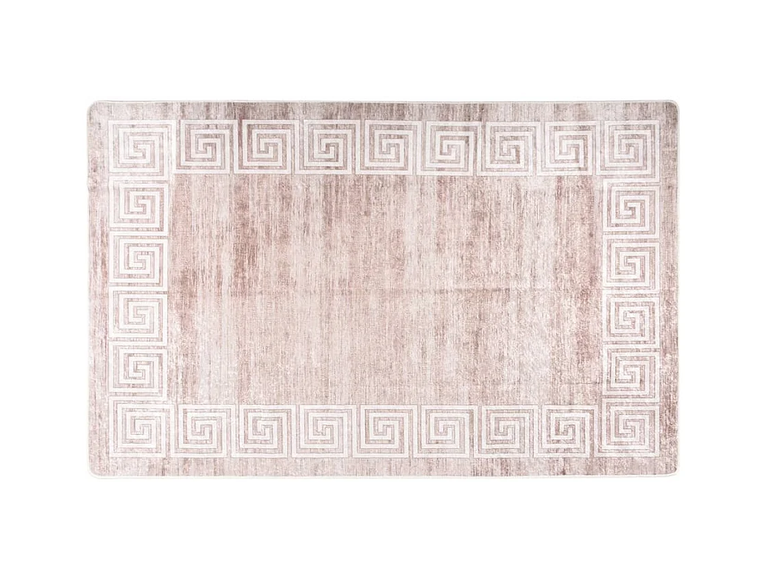 Alfombra lavable antideslizante beige 160x230 cm