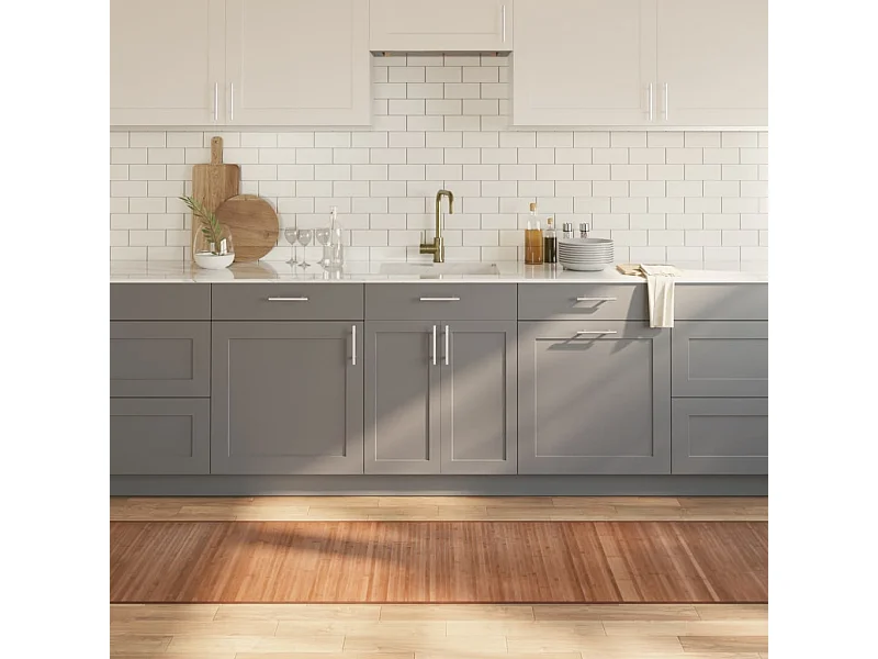 Tapete retangular 70x1000 cm bambu cor natural