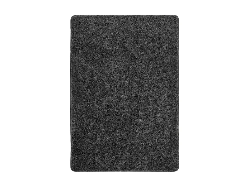 Tapete shaggy 120x170 cm antiderrapante cinzento-escuro