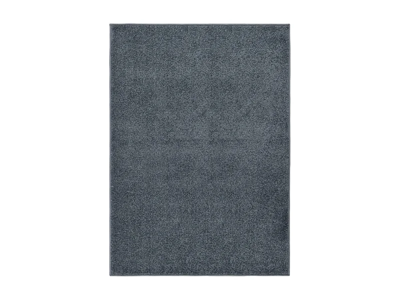 Tapete de pelo curto 140x200 cm antracite