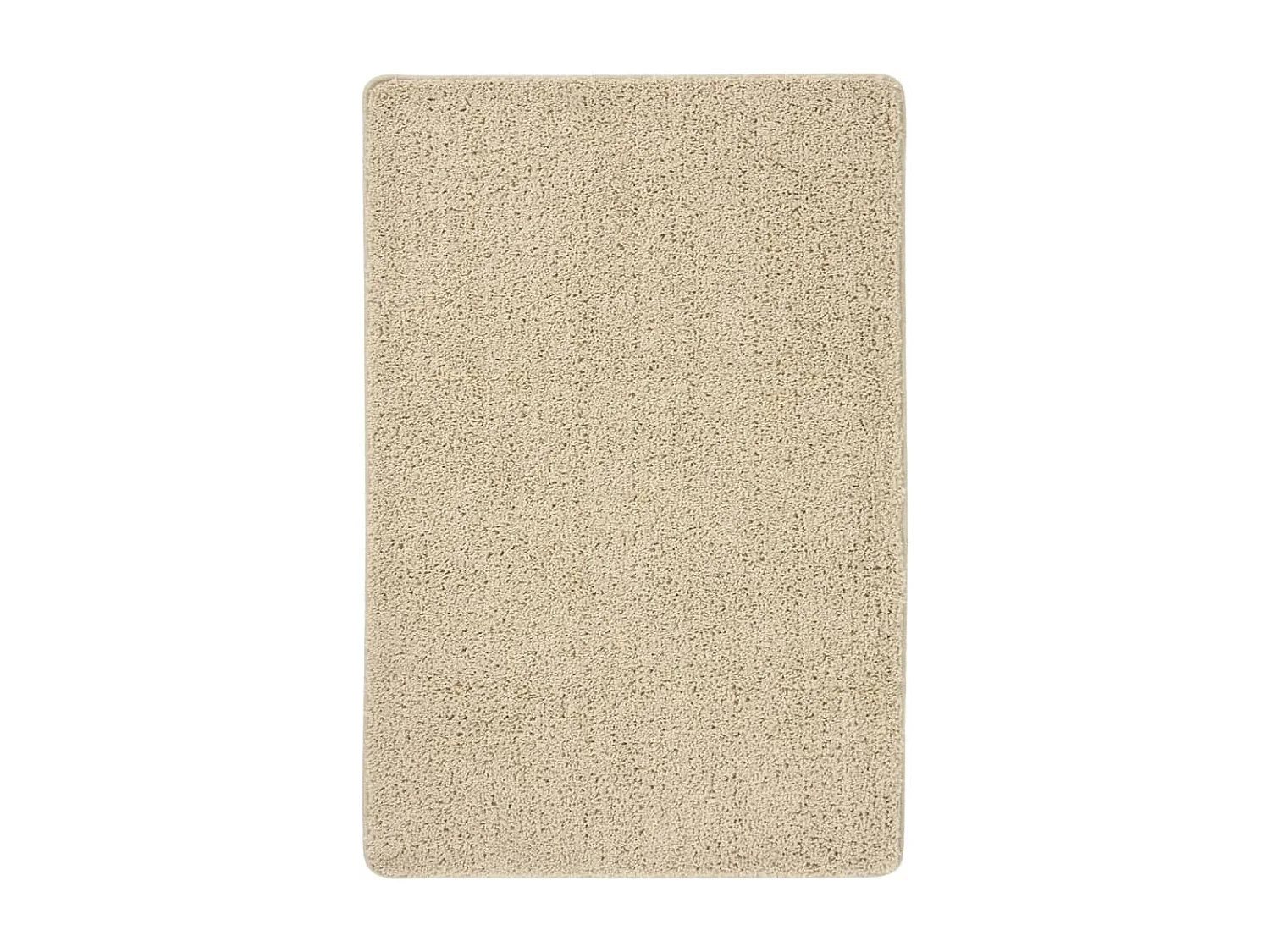 Tapis shaggy antidérapant crème 140x200 cm