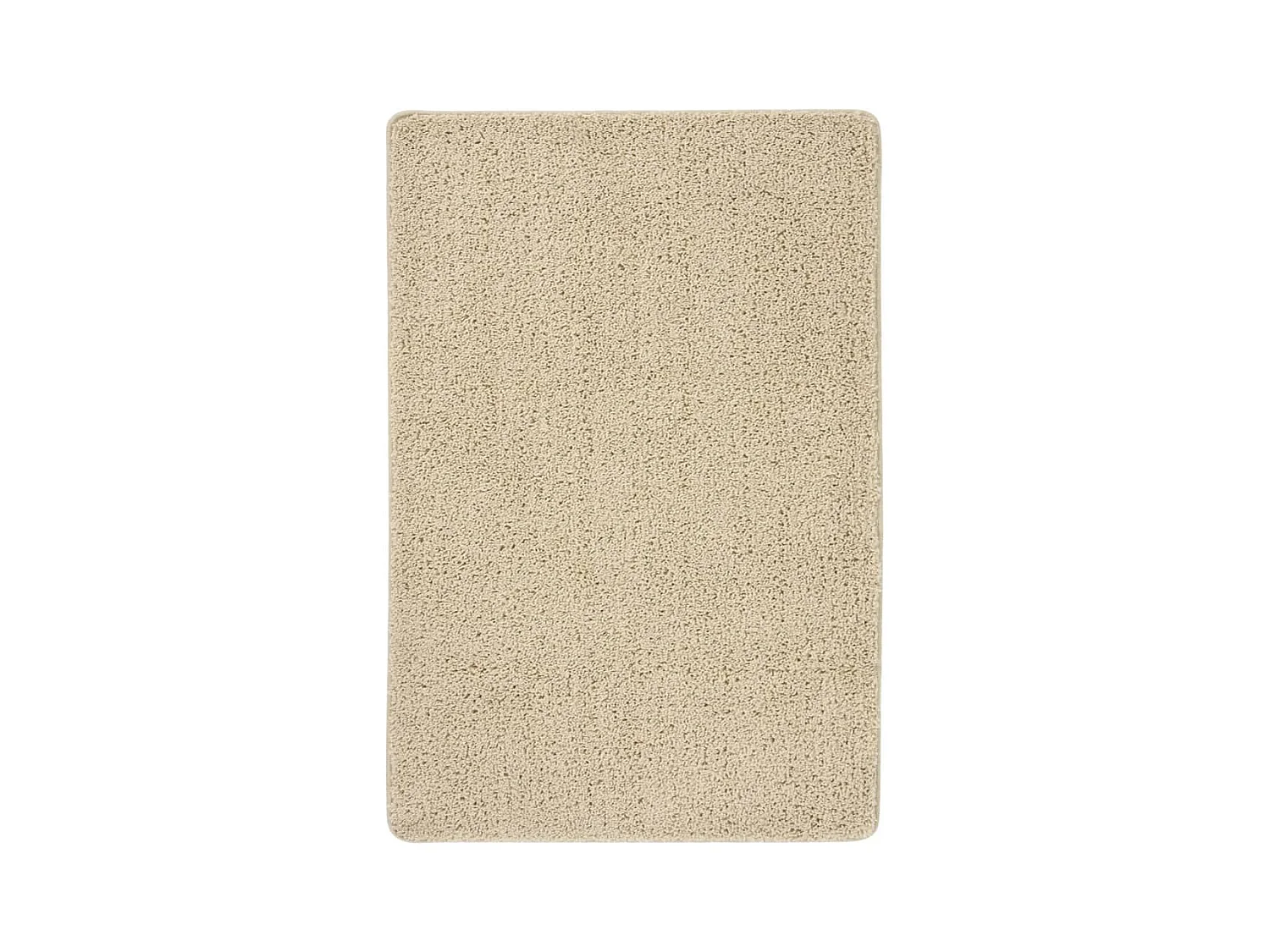 Tapete shaggy 140x200 cm antiderrapante cor creme