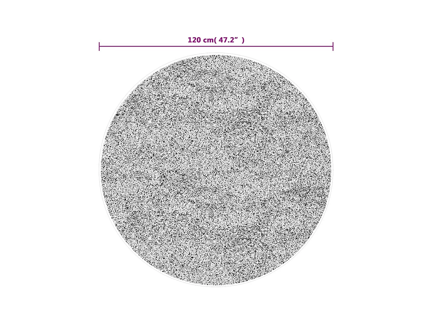 Tapete lavável antiderrapante Ø 120 cm multicor