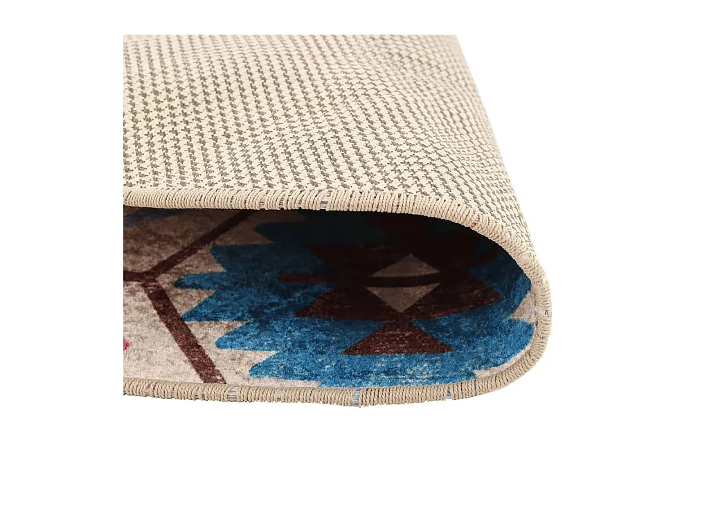 Tapete lavável antiderrapante Ø 120 cm multicor