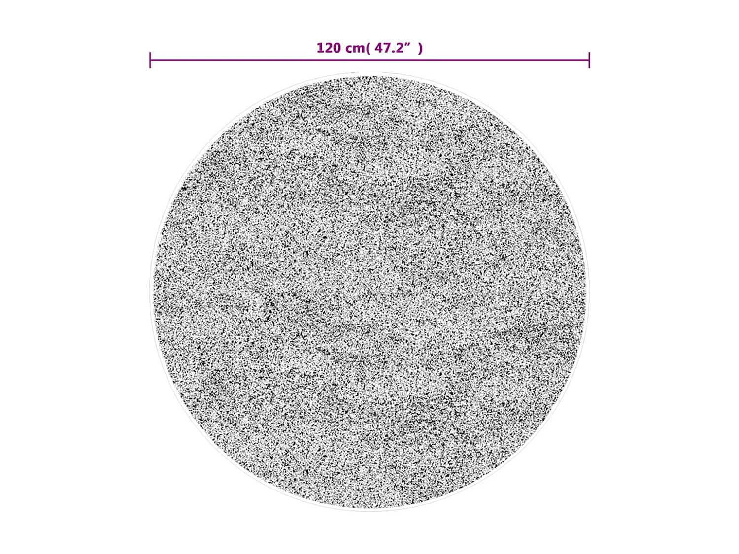 Tapete lavável antiderrapante Ø 120 cm multicor