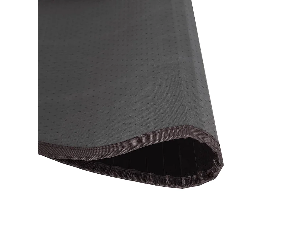 Tapis rond marron foncé 100 cm bambou