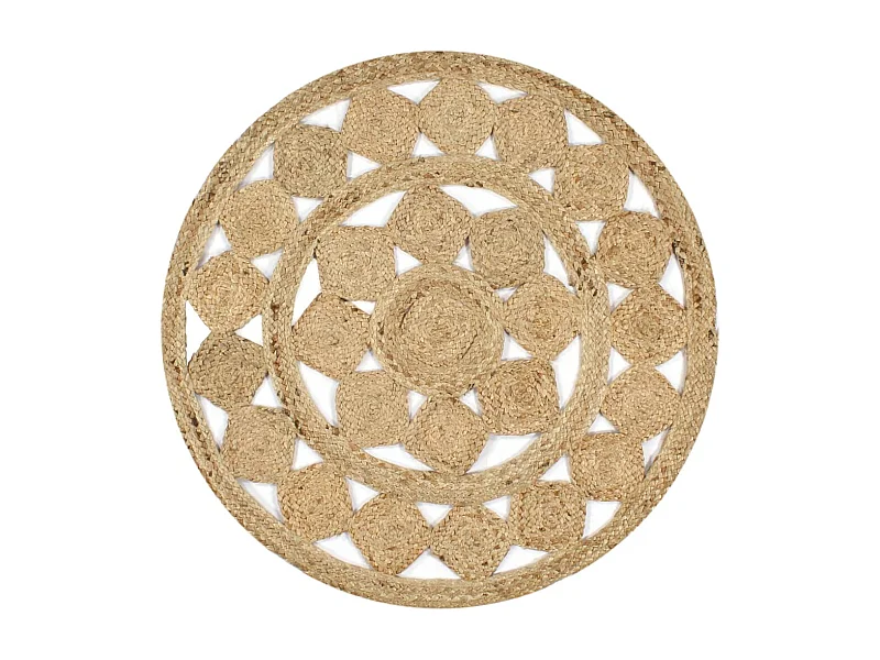 Tapis fait à la main jute tressée 150 cm