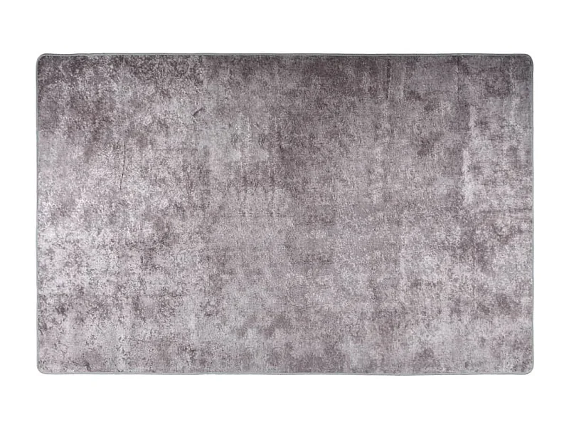 Alfombra lavable antideslizante gris 80x150 cm