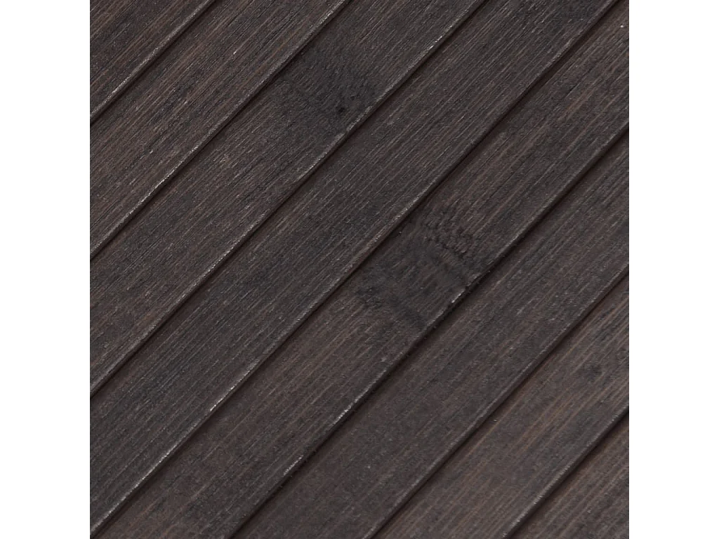 Tapis rectangulaire marron foncé 60x400 cm bambou