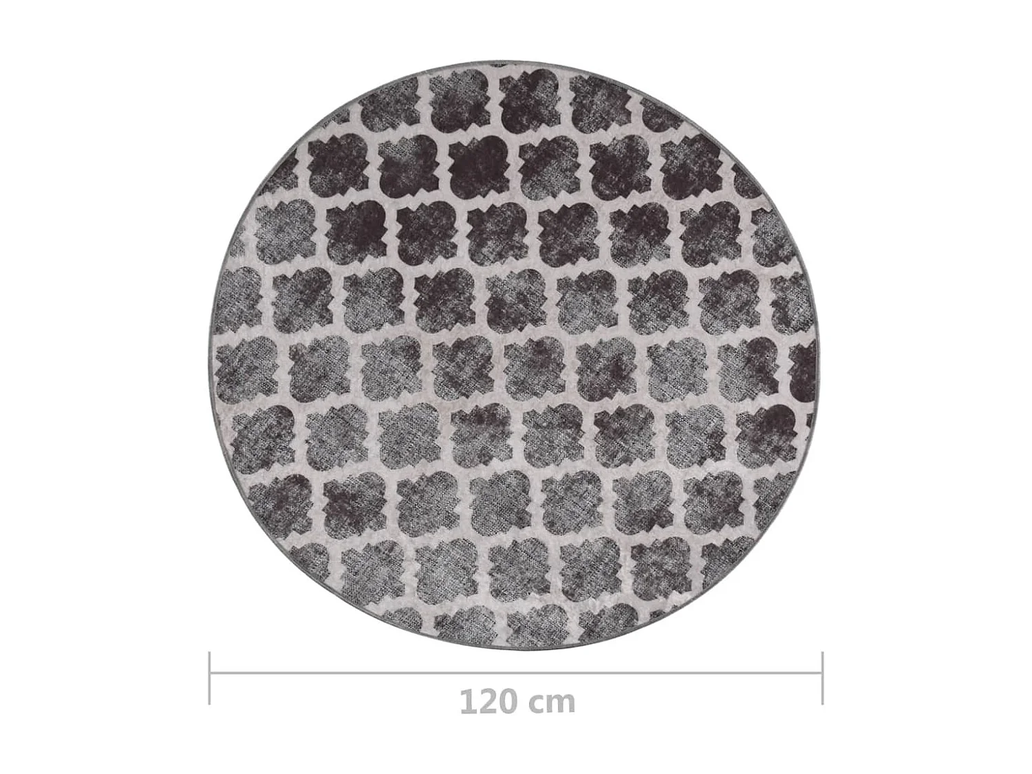Tapete lavável antiderrapante f120 cm multicor