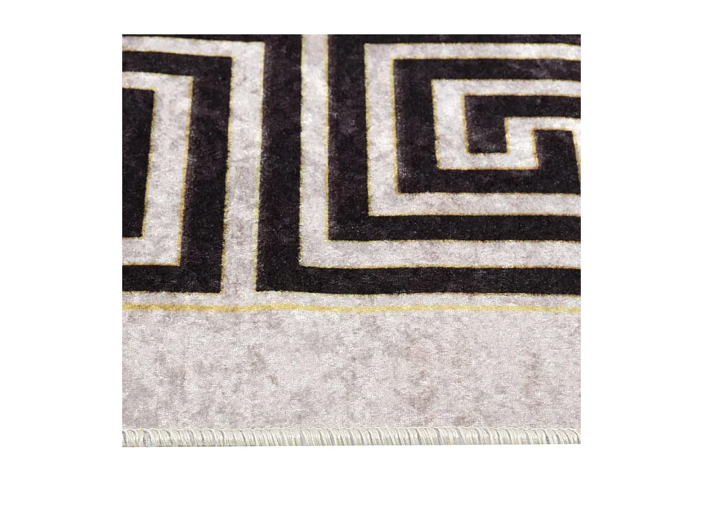 Tapis lavable antidérapant 120x180 cm beige clair