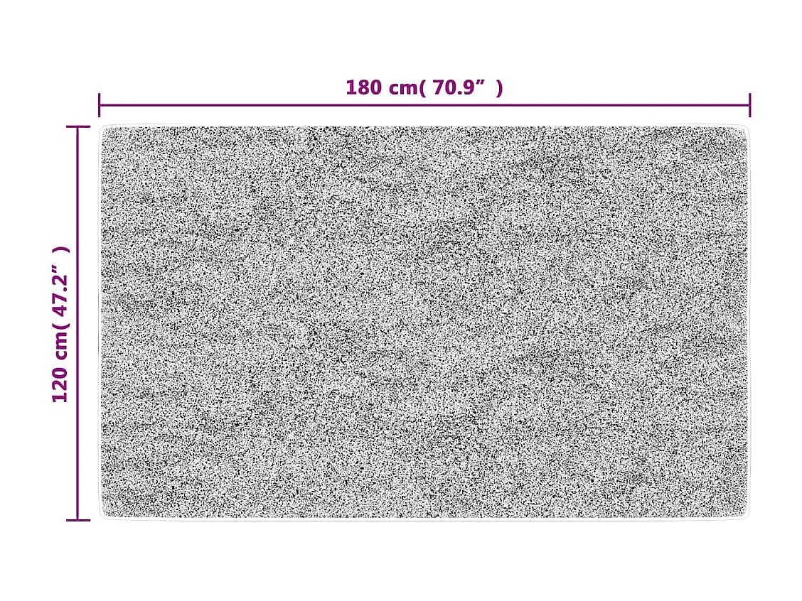 Tapis lavable antidérapant 120x180 cm beige clair