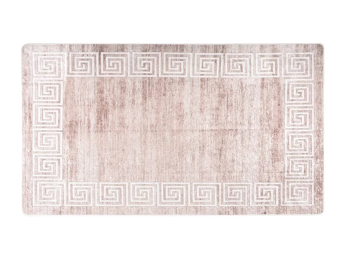 Alfombra lavable antideslizante beige 190x300 cm