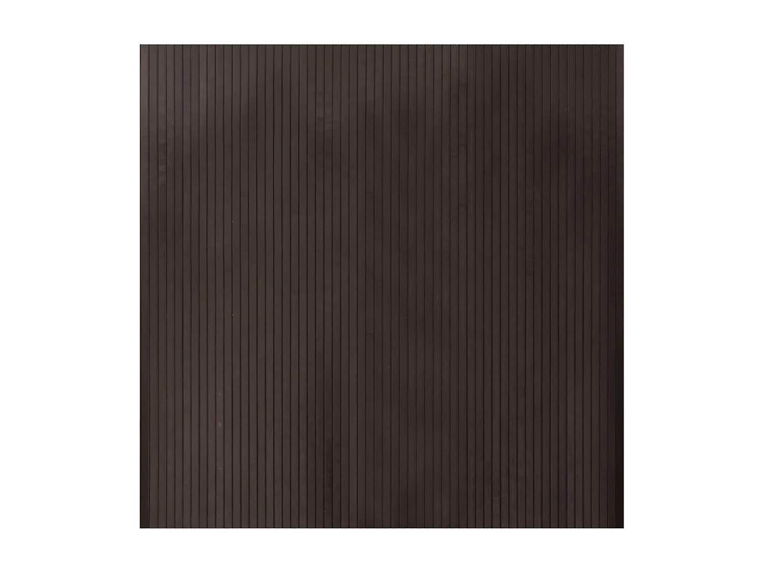 Tapis rectangulaire marron foncé 100x100 cm bambou
