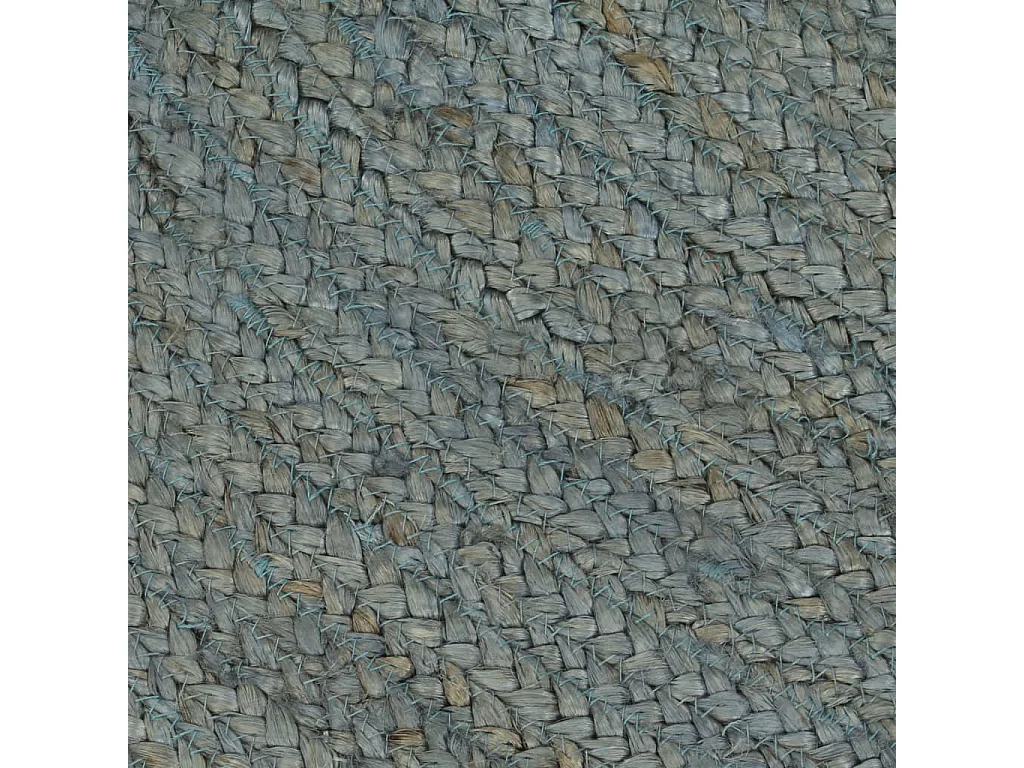 Tapete artesanal em juta redondo 90 cm verde azeitona