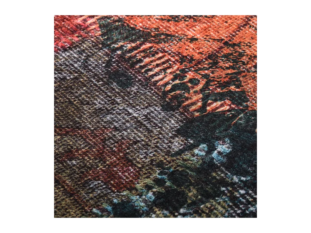 Tapis lavable multicolore 400x300 cm antidérapant