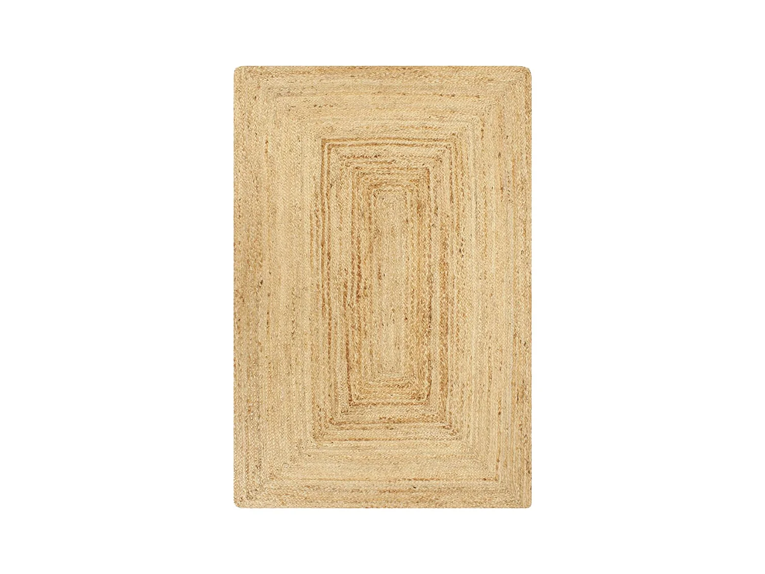 Tapis fait à la main jute naturel 160x230 cm