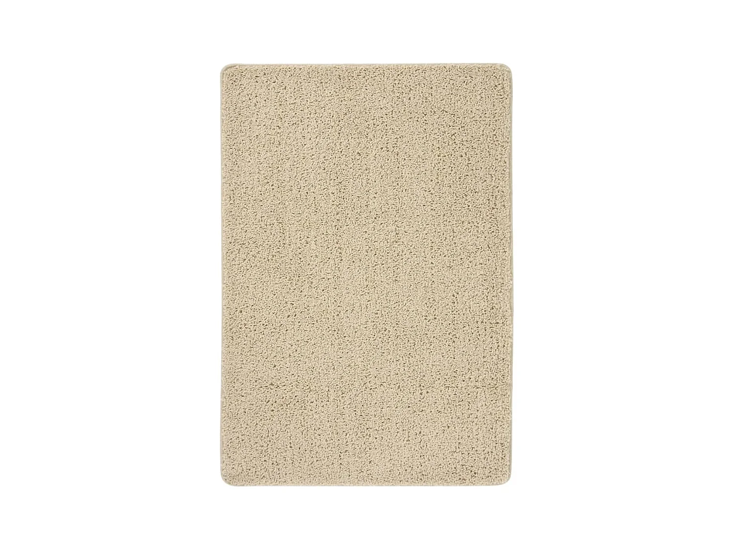 Tapete shaggy 120x170 cm antiderrapante cor creme