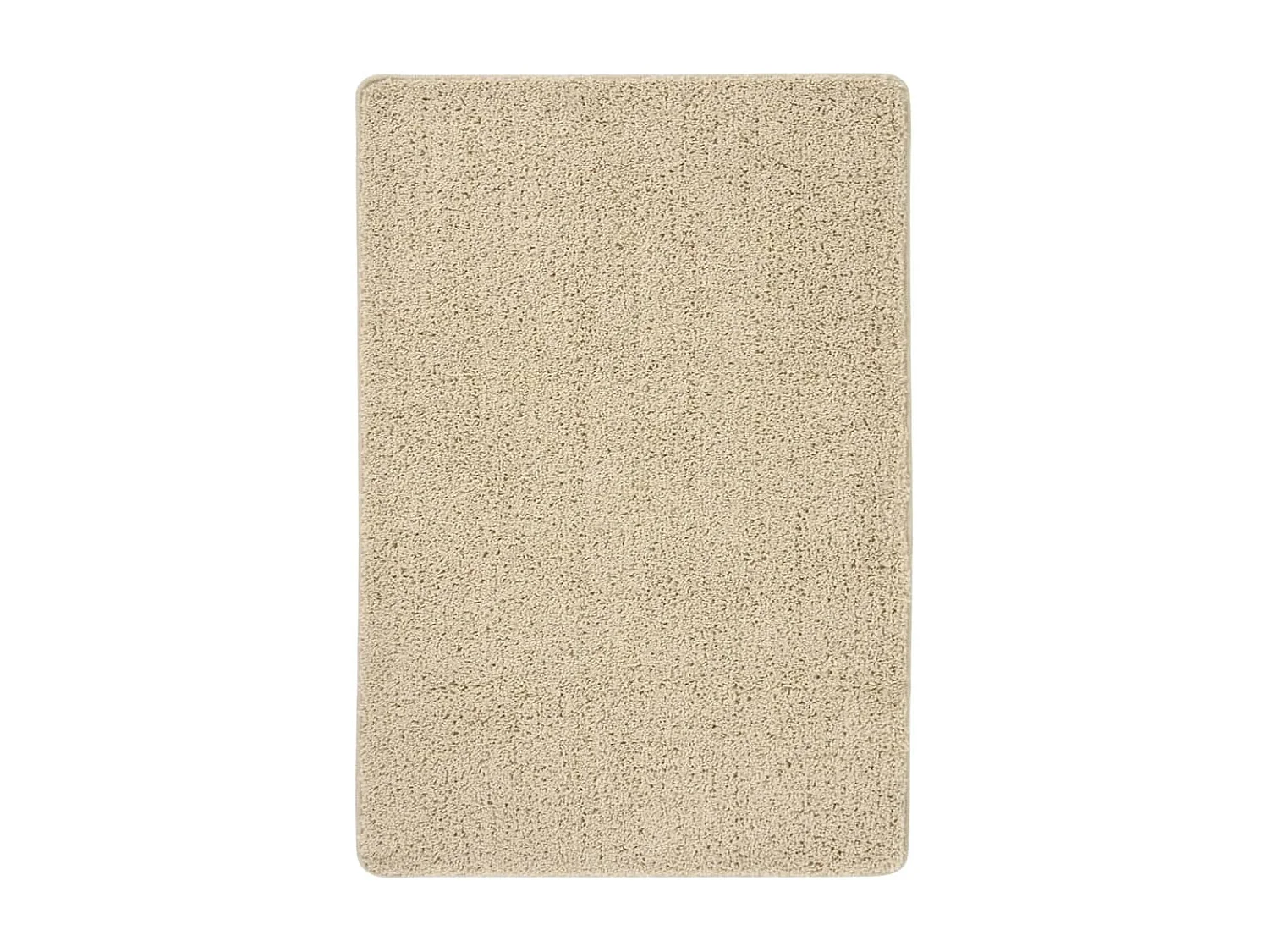 Tapete shaggy 120x170 cm antiderrapante cor creme
